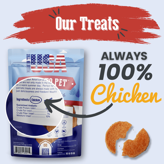 Farm To Pet Single-Ingredient Americana Chicken Chip Dog Treats