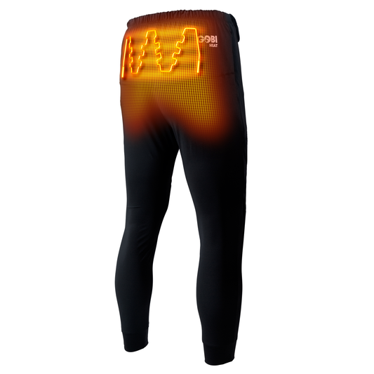 Gobi Heat Men's FlexCore Heated Base Layer Pants with Dual Control