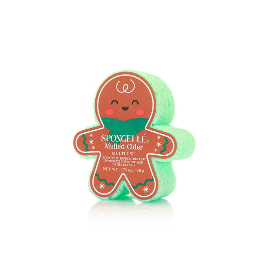 Spongellé Holiday Gingerbread Multi-Use Assorted Body Wash Infused Buffer Pack