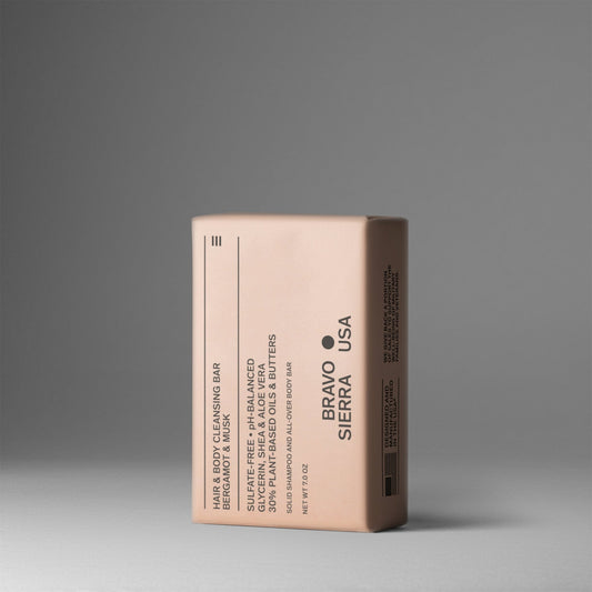 Bravo Sierra Bergamot Musk Hair & Body Cleansing Bar 7oz