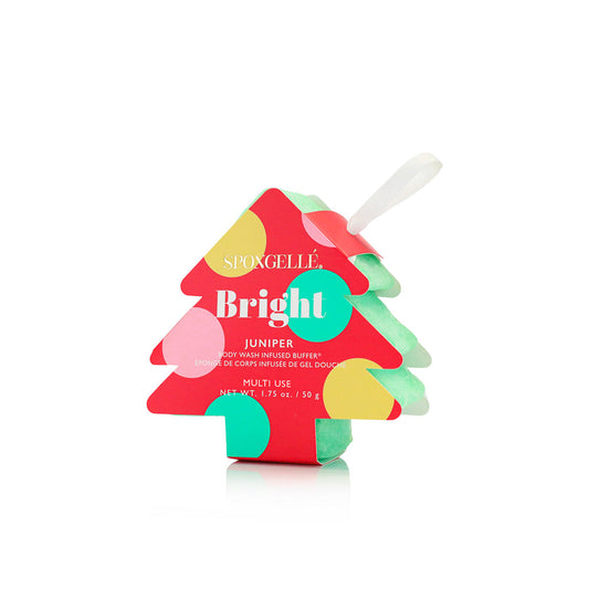 Spongellé Holiday Tree Multi-Use Assorted Body Wash Infused Buffer Pack