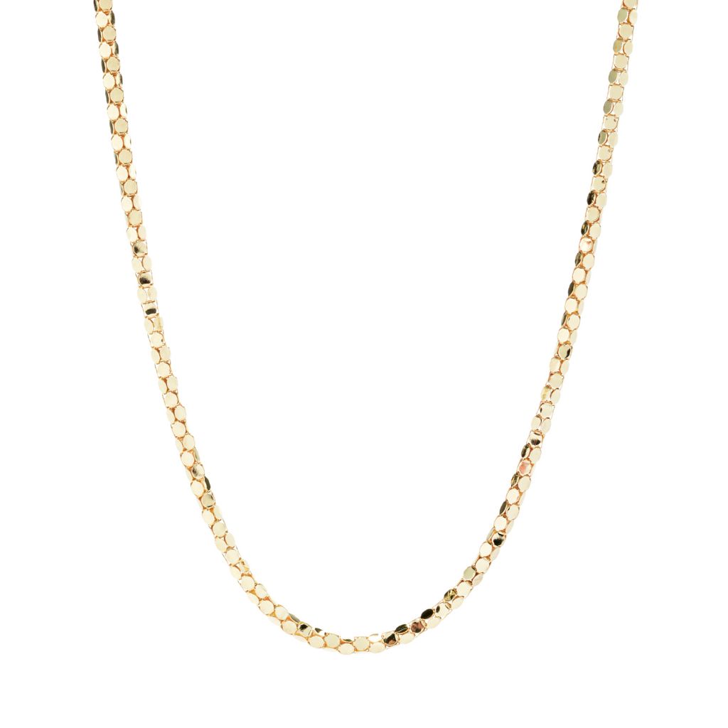 Toscana Italiana 18K Gold Plated Popcorn Chain Necklace – ShopHQ
