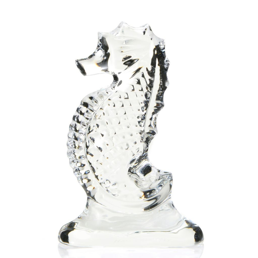 Waterford Crystal 2.5" Seahorse Memento Diamond Cut Sculpted Figurine