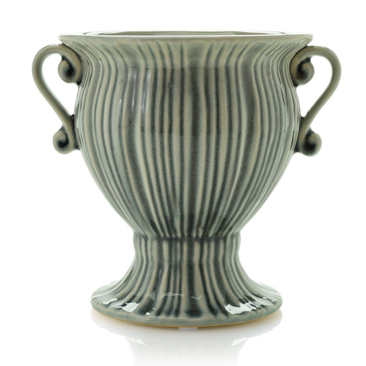 French Market 6" Glazed Ceramic Flowerpot