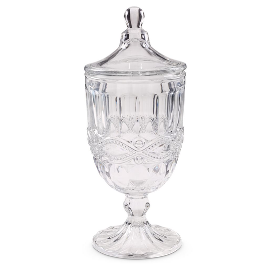 Park Place Glass Urn w/ Lid
