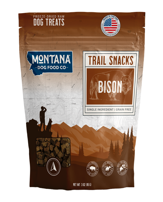 Montana Dog Food Co Bison Liver Freeze-Dried Dog Treats 3oz