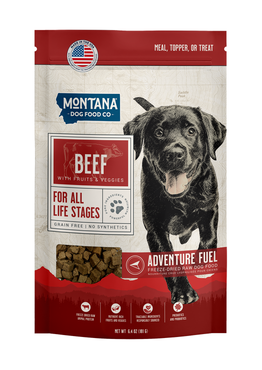Montana Dog Food Co Grain-Free Beef Freeze-Dried Adventure Fuel Dog Food