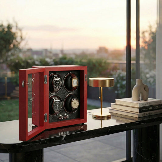 Mainspring Oxford Guardian Choice of Color 4-Slot Watch Winder