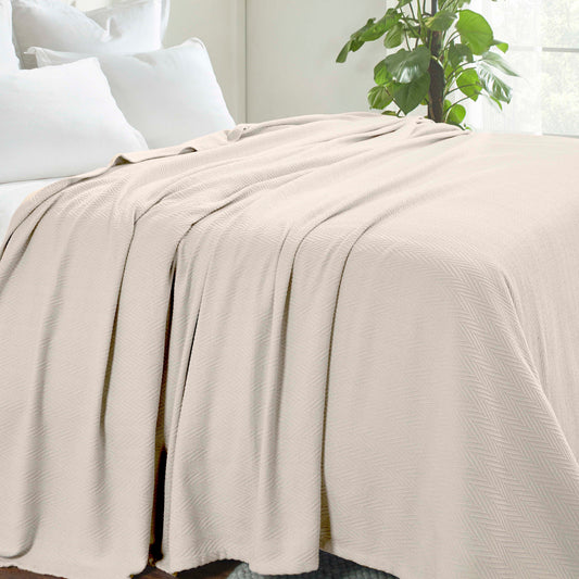 Superior Metro 100% Cotton All-Season Lightweight Blanket
