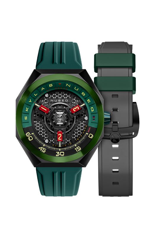 Nubeo Men's 48mm Skylab Automatic Limited Edition Interchangeable Strap Watch