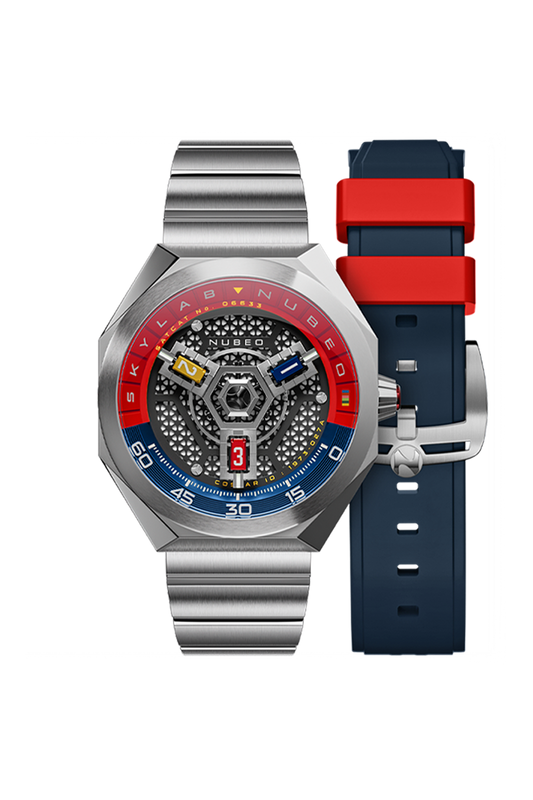 Nubeo Men's 48mm Skylab Automatic Interchangeable Bracelet Watch