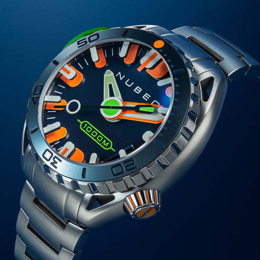 Nubeo Men's 50mm Aluminaut Automatic Limited Edition Silvertone Bracelet Watch