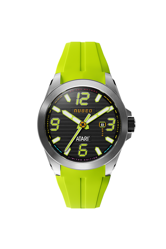 Nubeo Men's 48mm Torrent Automatic Atari Rainbow Limited Edition Rubber Strap Watch