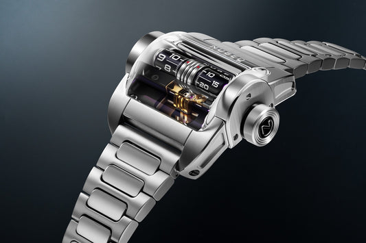 Nubeo Men's 43mm Continuum Automatic Square Rolling Time Bracelet Watch