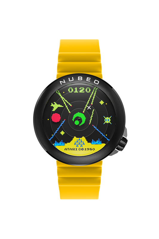 Nubeo Men's 50mm Ventana Automatic Atari Missile Command Silicone Strap Watch