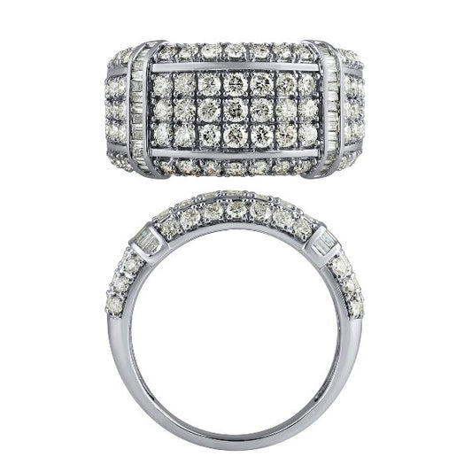 Morris & David 14K Gold 1.50ctw Diamond Pave Grid Band Ring