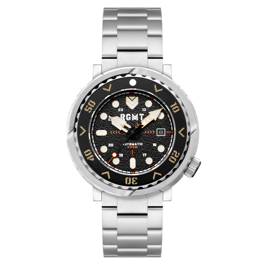 RGMT Men's 48mm Zumwalt Automatic Date Bracelet Watch