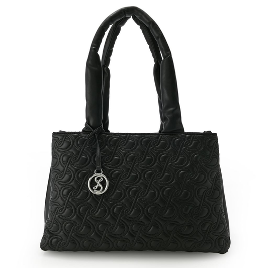 Sam & Libby Dina Black Quilted Large Tote Bag