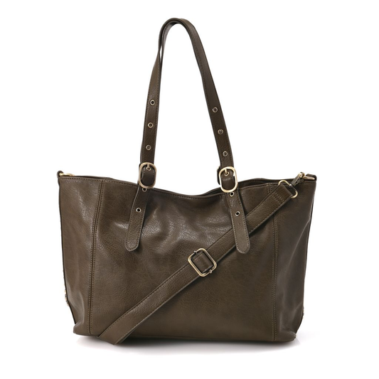 Joy Susan Shelby Faux Leather Studded Tote Bag