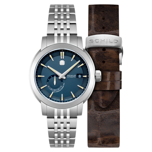 Schild Men's 44mm Heinrich Automatic Micro Rotor Lmt Ed Interchangeable Watch