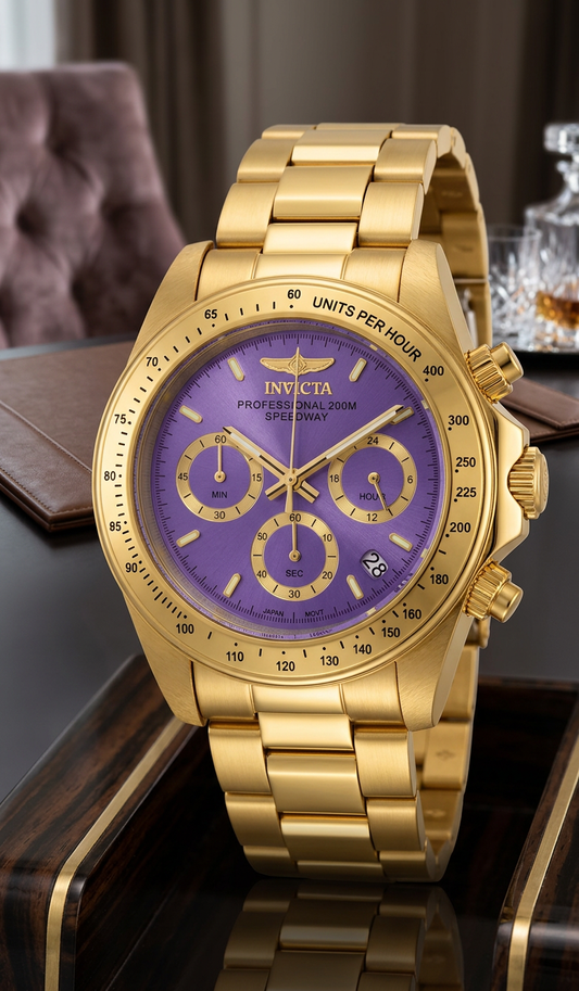 Invicta Women's 39mm Speedway Quartz Chronograph Color Dial Bracelet Watch