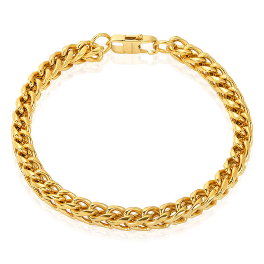 Invicta Men's Stainless Steel 6mm Franco Chain Bracelet