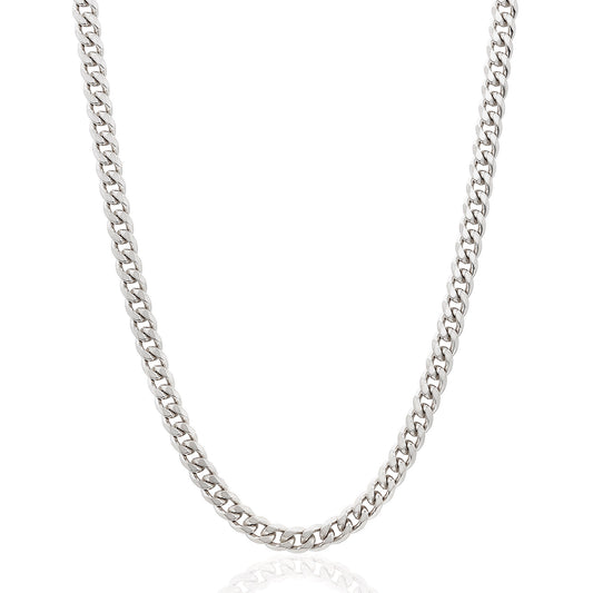 Invicta Men's Stainless Steel 6mm Curb Link Chain 24" Necklace