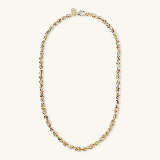 Toscana Italiana 18K Gold Plated Status Rope Chain Necklace