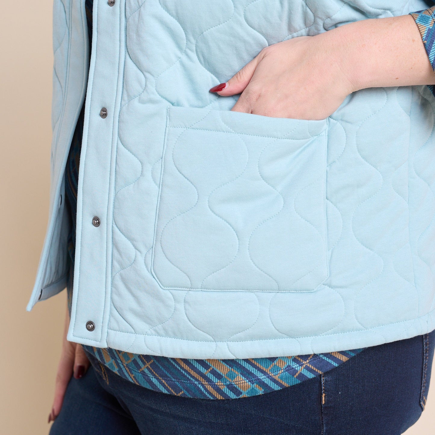 Christopher & Banks Relaxed Restyled Quilted Knit Vest