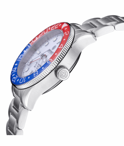 Deep Blue 40mm Aqua Diver Automatic GMT Sapphire Bezel Bracelet Watch