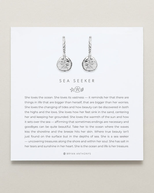 Bryan Anthonys Choice of Plating "Sea Seeker" Huggie Drop Earrings