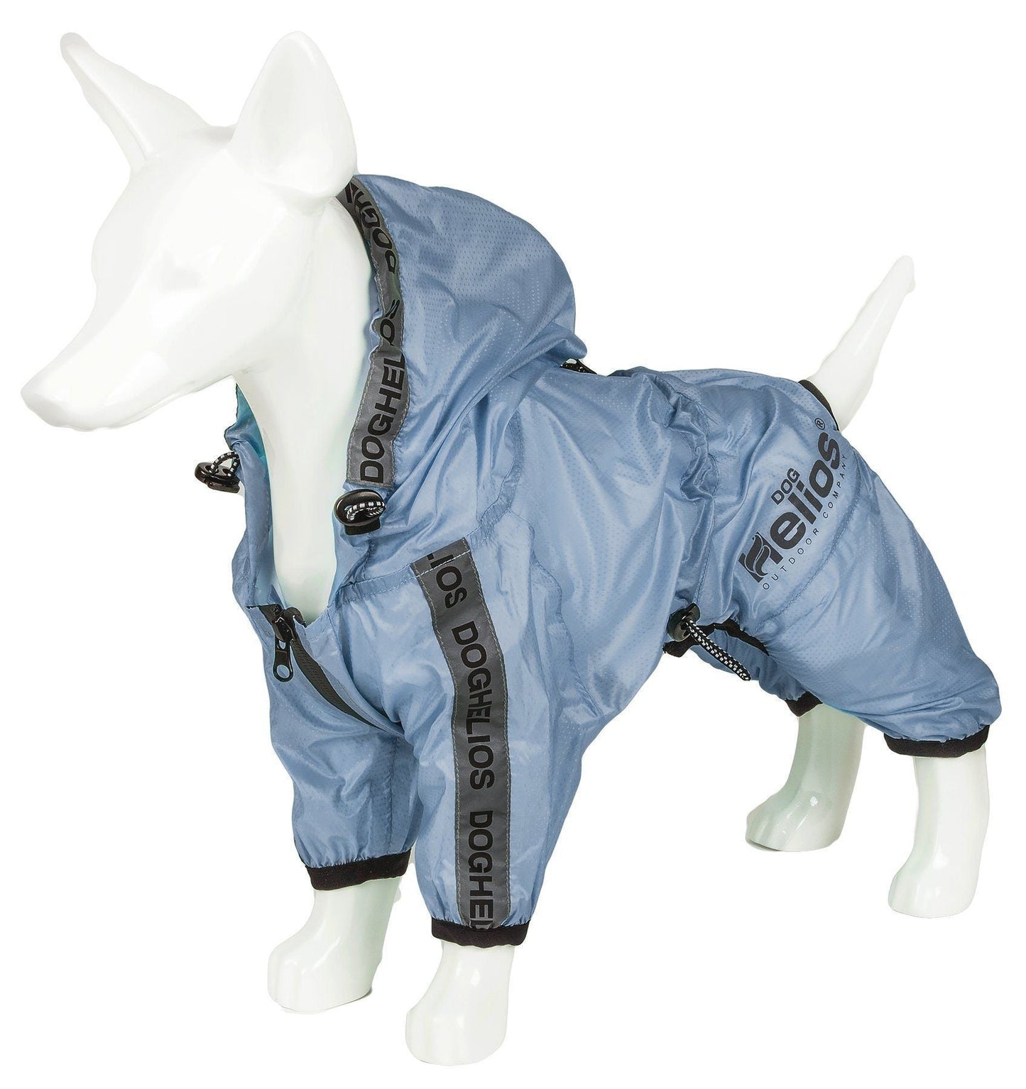 Dog Helios ® 'Torrential Shield' Waterproof & Adjustable Full Body Dog Raincoat
