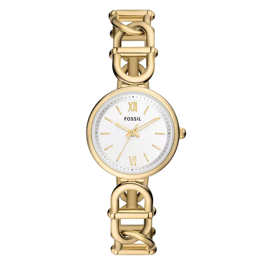 Fossil Women's Carlie 30mm Quartz Horsebit Link Watch