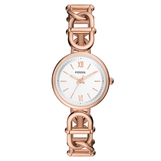 Fossil Women's Carlie 30mm Quartz Horsebit Link Watch