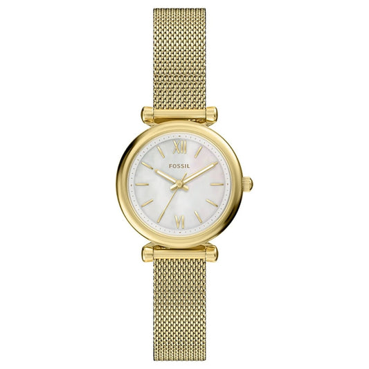 Fossil Women's Carlie Mini 28mm Quartz Mesh Bracelet Watch