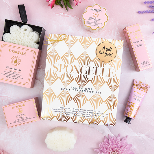 Spongellé French Lavender Daisy Gift Set