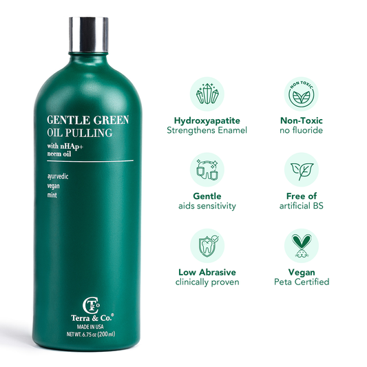 Terra & Co. Gentle Green Enamel Support & Gum Health Oil Pulling Mouthwash