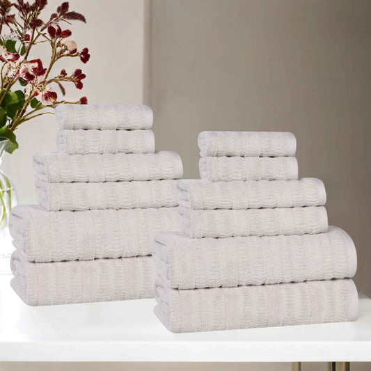 Superior "Mika" Cotton 12-Piece Towel Set