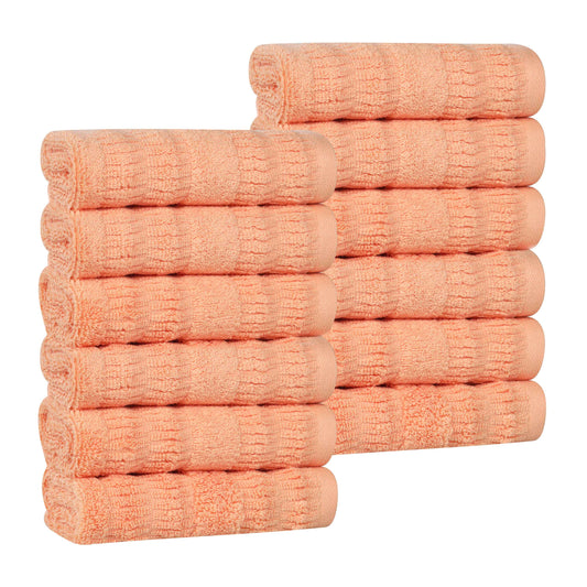 Superior "Mika" Cotton Set of 12 Face Towels