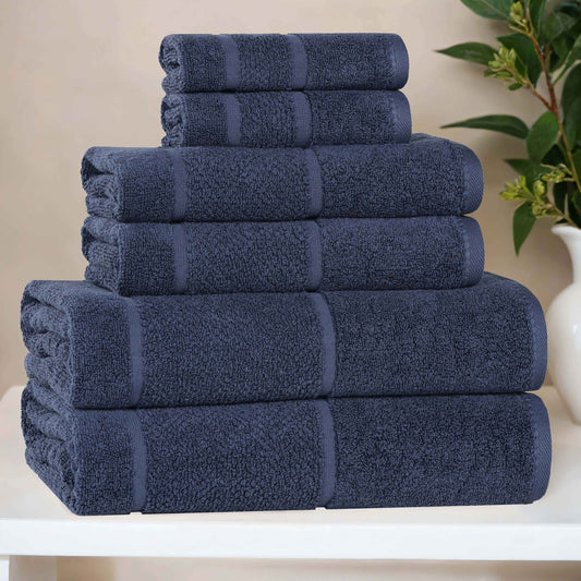 Superior "Mile" Smart Twist Viscose Cotton Blend 6-Piece Towel Set