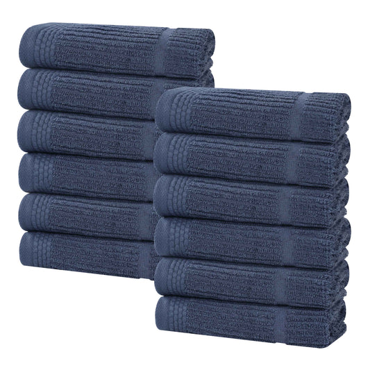 Superior "Milo" Smart Twist Viscose Cotton Blend Set of 12 Face Towels