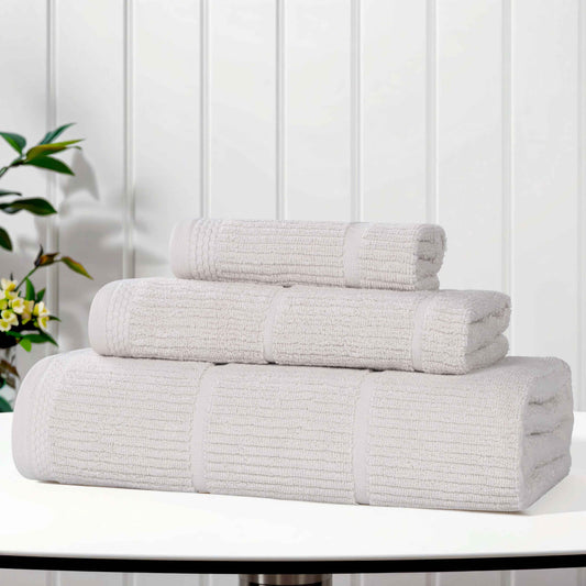 Superior "Milo" Smart Twist Viscose Cotton Blend 3-Piece Towel Set