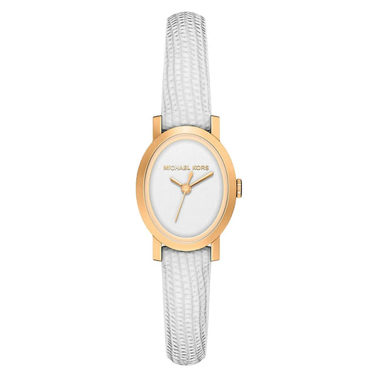 Michael Kors Women's 21mm Maude Quartz Croco Embossed Leather Strap Watch