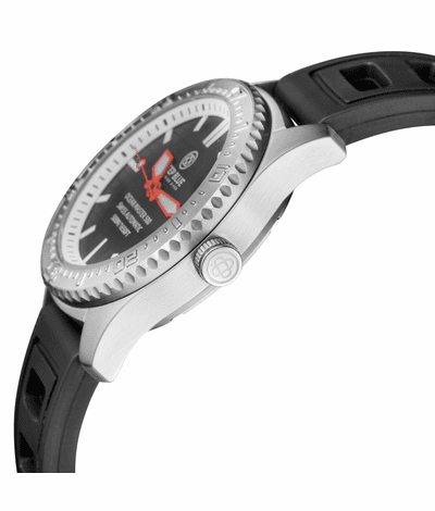 Deep Blue 40mm Ocean Master 500 Swiss Automatic Rubber Strap Watch