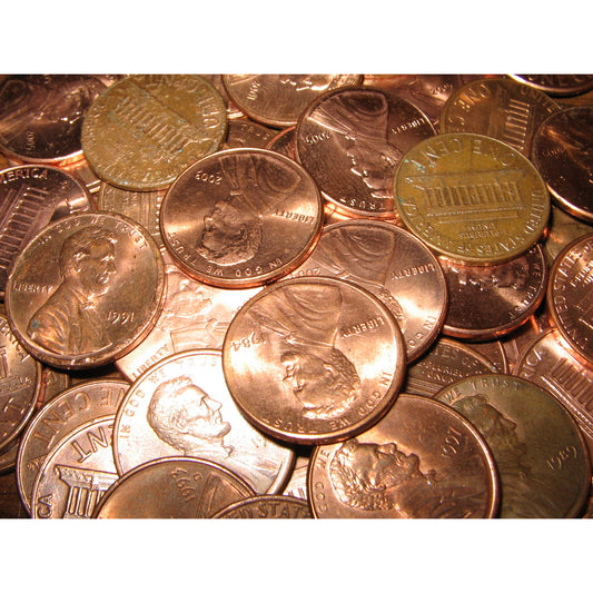 Bankers Bag of Lincoln Copper Pennies 1960-1982