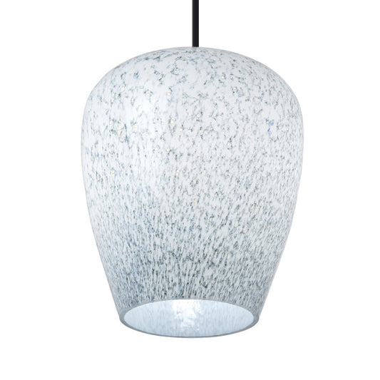 Tiffany-Style Lighting 7.8" Cindy Glam Blue & White Globe Shade Pendant Light