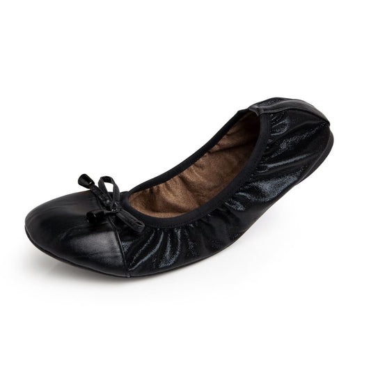 Talaria Flats Premium Black Flats