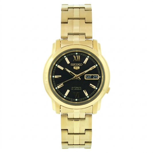 Seiko Men's Classic 38mm Automatic Black Dial Bracelet Watch