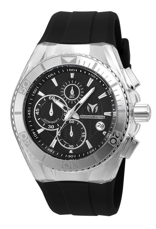 TechnoMarine Men's 46mm Cruise Quartz Chronograph Silicone Strap Watch
