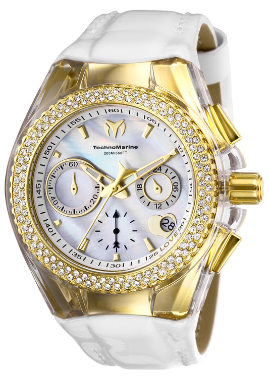 TechnoMarine Women's 40mm Cruise Valentine Quartz Crystal Accented Interchangeable Strap Watch